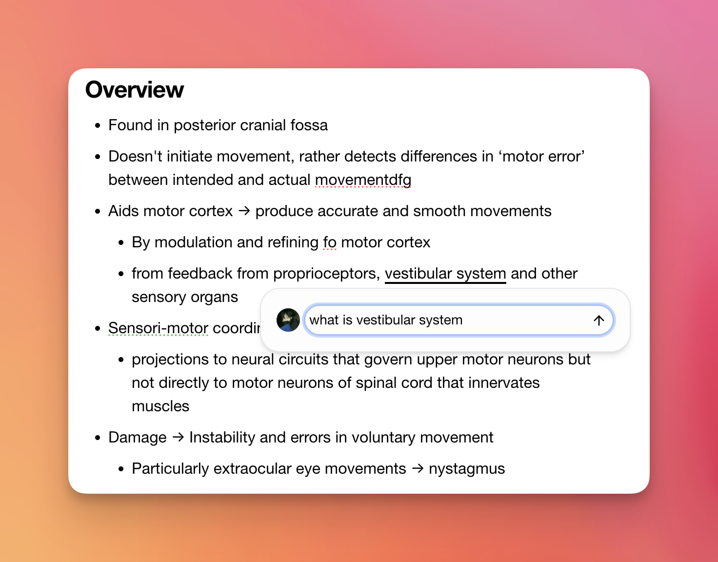 Comments & Suggestions screenshot